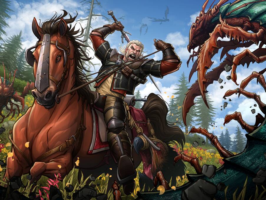 Artwork of the game Witcher 3.