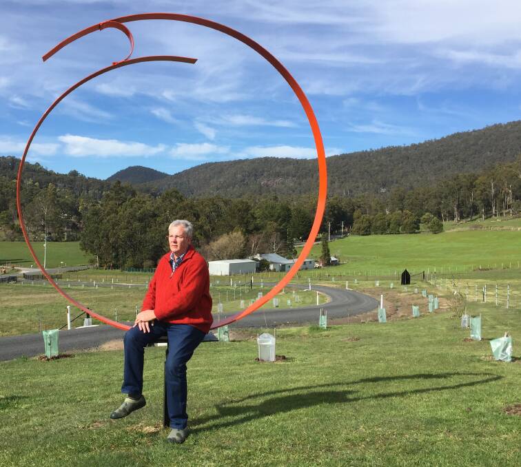 CREATIVE CIRCLE: Artist Paul Brunyee is a finalist in the Artentwine West Tamar Council Acquisitive Outdoor Sculpture Prize.