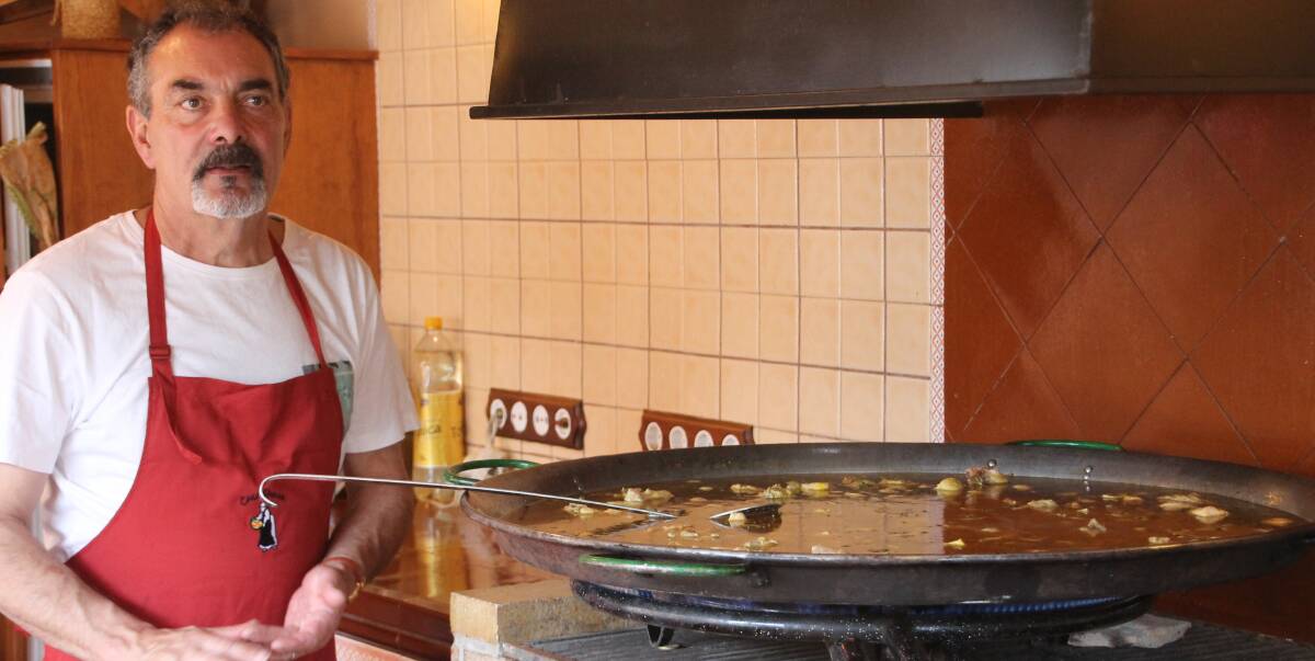 IN GOOD TASTE: Director of Casa Paella and the paella ambassador to the Pacific region, Edrick Corban-Banks, cooking up his award-winning paella. Picture: Supplied