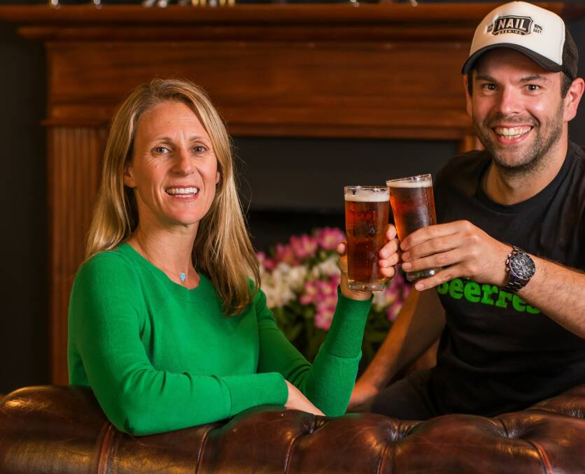 Cheers: BeerFest event directors Stacy File and James Harding are preparing for the seventh BeerFest in January. Picture: Phillip Biggs