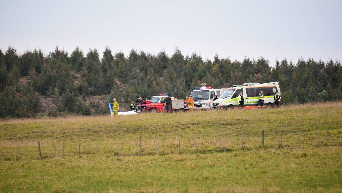 CRASH: A light aircraft crashed at Bridport on Sunday. Picture: Paul Scambler