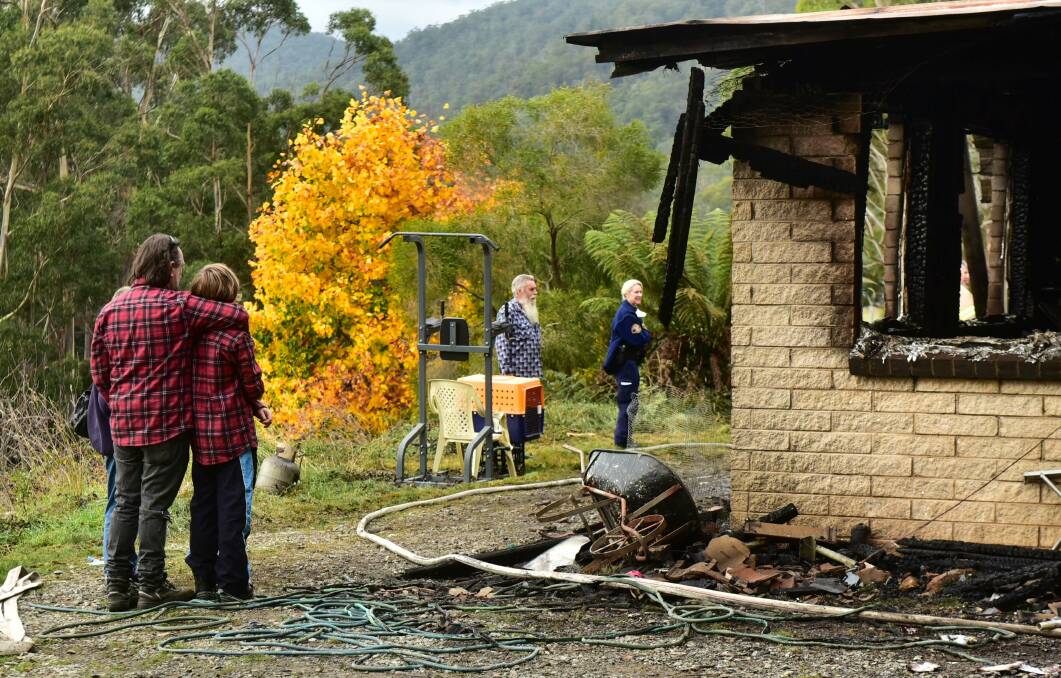 BIG BILL: A family has been left devastated by Tuesday's fire, which caused about $370,000 damage. Picture: Neil Richardson
