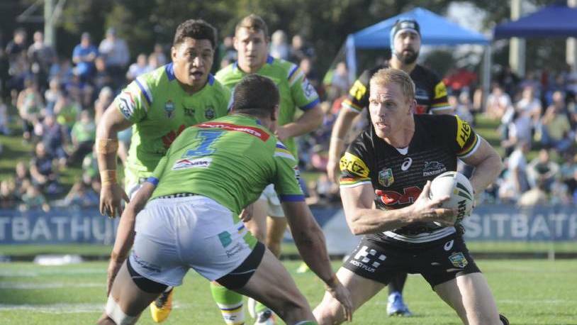 The Penrith Panthers will meet the Canberra Raiders at Carrington Park on Saturday, June 10 in a replay of last year's NRL clash. Photo: CHRIS SEABROOK