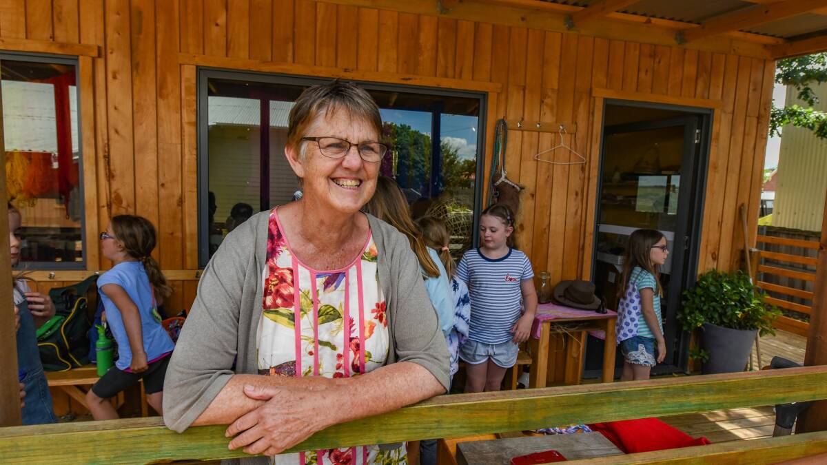 Tamar Valley Steiner School college chair Annie Ball at the school's existing St Leonards property, which caters for primary school-aged children.