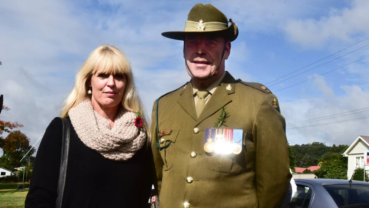 HISTORY: Former Army Major Nic Chantler and his wife Tanya Chantler. Pictures: Neil Richardson