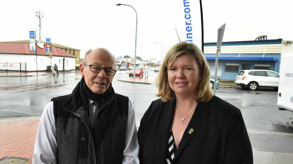 STEP DOWN: George Town general manager John Martin has announced his resignation. He is pictured with the region's mayor Bridget Archer.