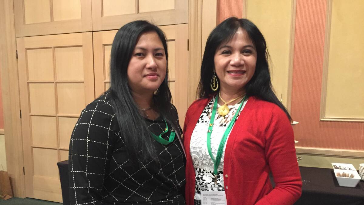 CONFERENCE: Duyenanh Pham and Kim Thien Truong both of Victoria. Pictures: Tarlia Jordan