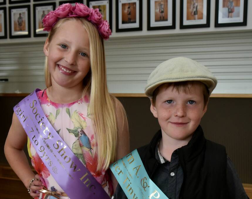 Looking sharp: Last year's Miss Junior Show Girl 7 to 9 Lily Forsyth  and Master Boy 6 to 8 Jake Forsyth. To compete this year register on Saturday by 10.15am.