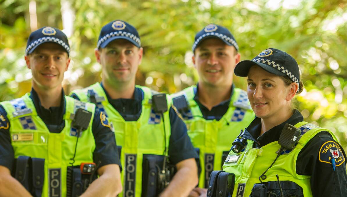 Constables Natalie Siggins, Andrew Hodgkinson, Blake Nola and Jeremy Blyth are part of a workforce embracing diversity of gender, gender identity, race and ethnicity, sexual orientation, disability and age.