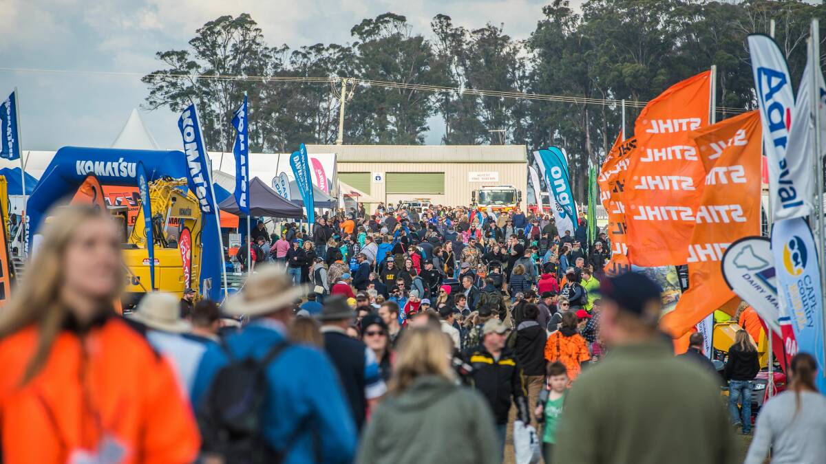 APPROACHING 60,000: Big crowds for the final day of Agfest 2017 at Quercus Park, Carrick. Picture: Scott Gelston