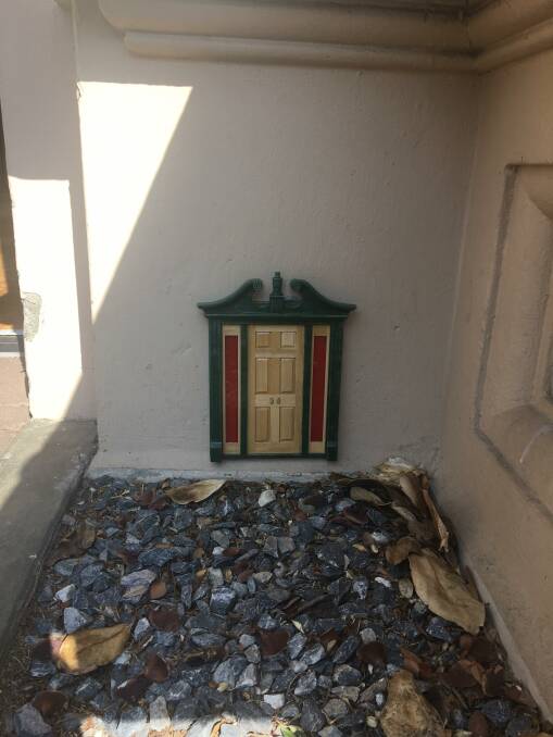 QVMAG's tiny door at the Royal Park gallery. Picture: Supplied