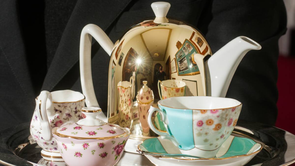 TOOLS OF THE TRADE: Tea is served in Royal Albert china. Picture: Phillip Biggs