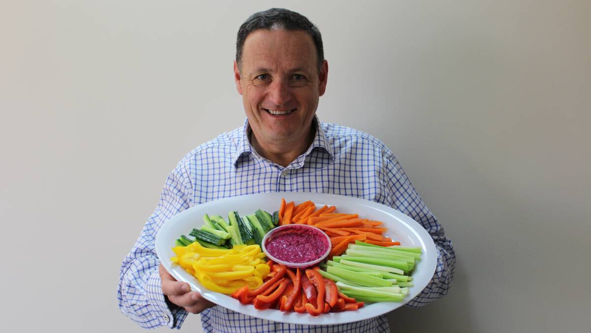 TRY FOR 5: AUSVEG CEO James Whiteside is urges Tasmanians to ‘Try for 5’ serves of fresh vegetables each day ahead of National Nutrition Week. Picture: Supplied