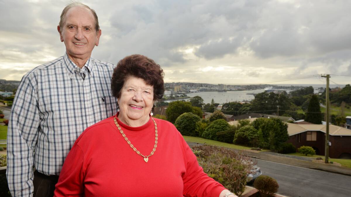 INDUSTRY STALWARTS: Peter and Una Rockliff have spent more than six decades working in Tasmanian seafood and received an Industry Ambassador Award at the Tasmanian Seafood Industry Council event. Picture: Brodie Weeding.