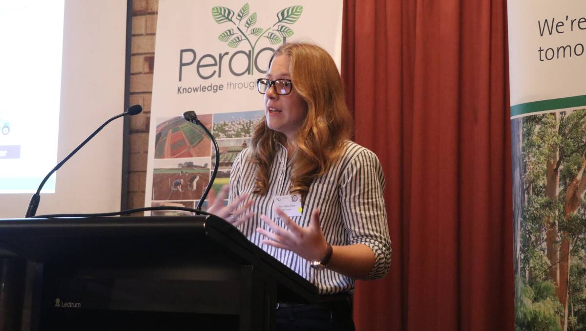 TASSIE STUDENT ON TOP: Ashlea Schott won the 2017 Ag Institute Australia National Student Award with her pyrethrum research. Picture: Supplied