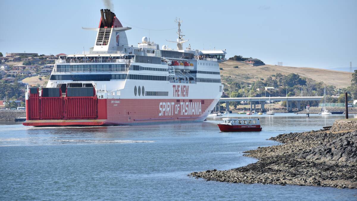 SPIRITED DEBATE: The Burnie Chamber of Commerce and Industry has questioned whether the Spirit of Tasmania would be more efficent if it docked at Burnie instead of Devonport. Picture: Brodie Weeding