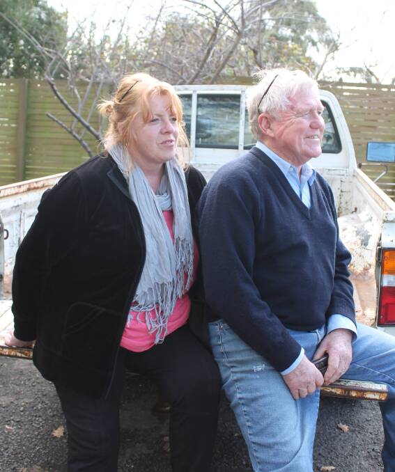 SUPPORT: Lynda and Jim Reilly were badly affected by June's flooding at Forth, but the community has flocked to support the retired vet and his family, including setting up a crowdfunding campaign. 