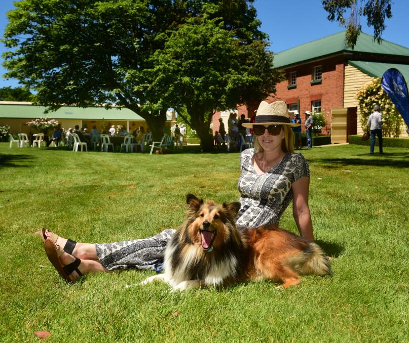REMINISCING: Sophia Colquhoun used to play in these gardens as a little girl, with her dog Stanley, enjoy the Strathmore Historic Gardens. Picture: Paul Scambler. 