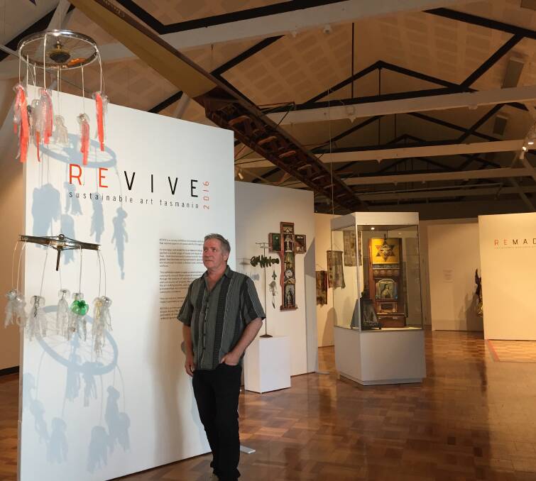 REUSE, RECYCLE, REPURPOSED: Revive curator Ralf Haertel has pulled together an exhibition involving more than 200 people. Picture: Tarlia Jordan