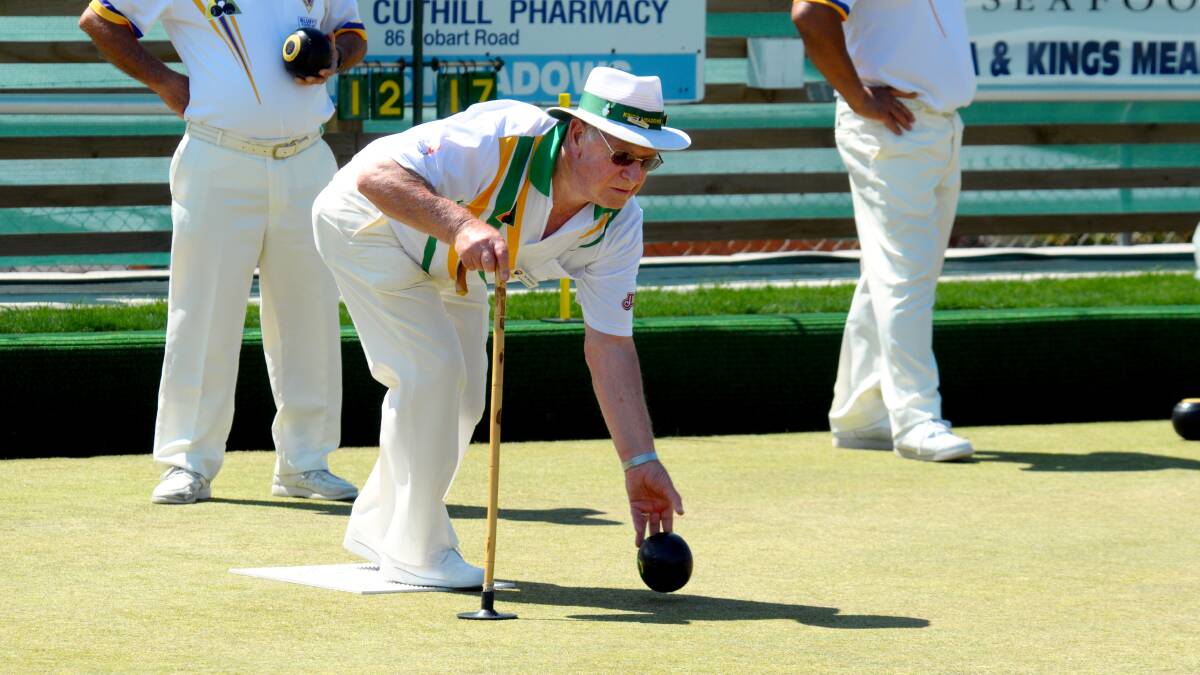 ON THE BALL: Edwin Bramich was a respected member of the Kings Meadows Bowls Club and earlier the Longford Bowls Club. Pictured in 2009, Mr Bramich remained treasurer of the club until last year. Picture: Neil Richardson 