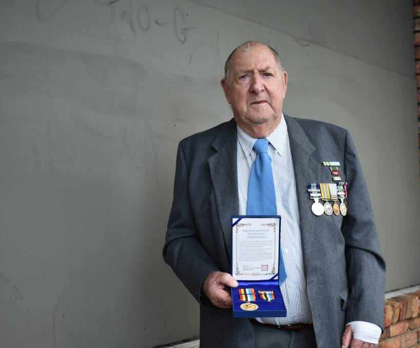 RECOGNISED: Donald Mills was given an Ambassador for Peace medal from the Korean government to recognise his dedication to the Korean War. 