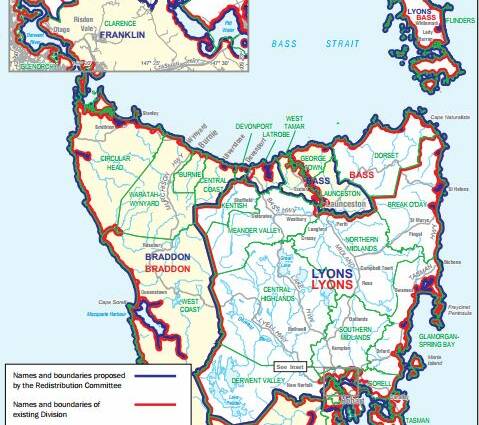 Map sourced from Tasmanian Electoral Commission's website 