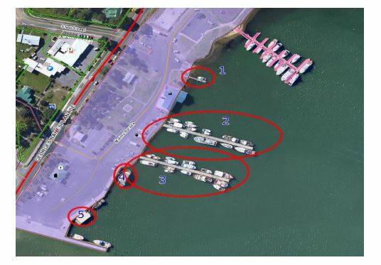 The St Helens Wharf. Picture: July Break O'Day Council agenda