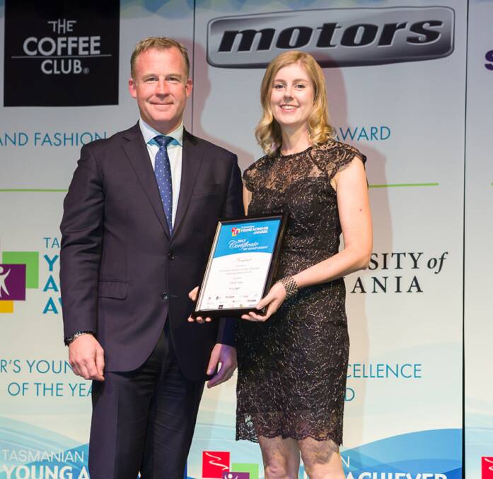 RECOGNISED: Sarah Jago was nominated for the Young Achiever Awards for her dedication to her profession. Picture: supplied.