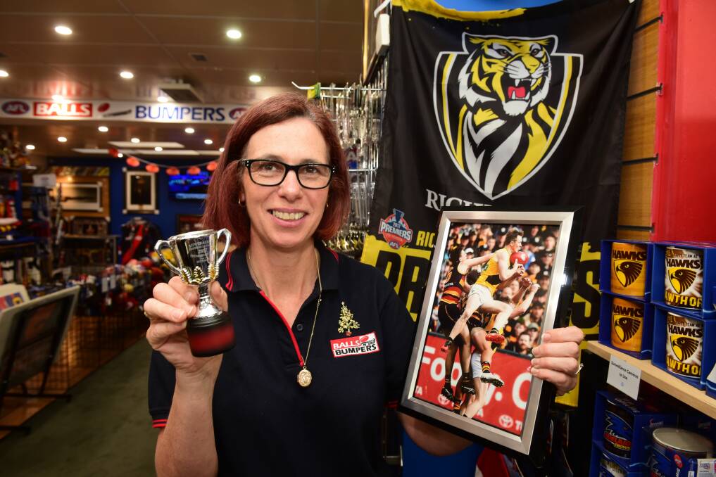 READY: Balls and Bumpers owner Jane Freeman said tickets to Jack Riewoldt's visit to Launceston with the premiership cup had nearly sold out. Picture: Paul Scambler