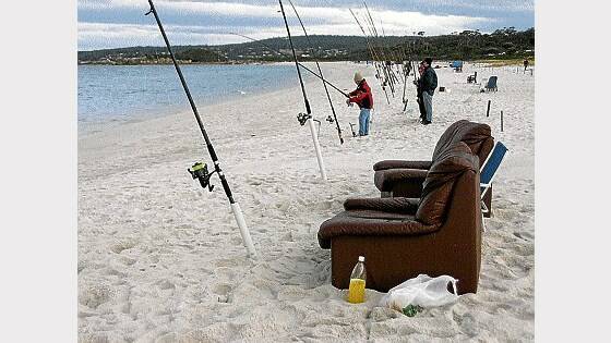 Competitors take part in a fishing event at Swimcart, which is just one event that could be hindered by the state government's planned camping fees.