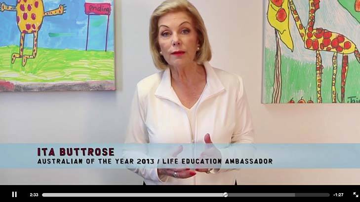 Is she or isn't she? ... Ms Buttrose was declared the Australian of the Year in a promotional video distributed in press packs.