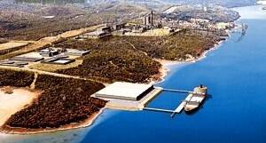 An artist's impression of the proposed pulp mill at Bell Bay. (2/3)