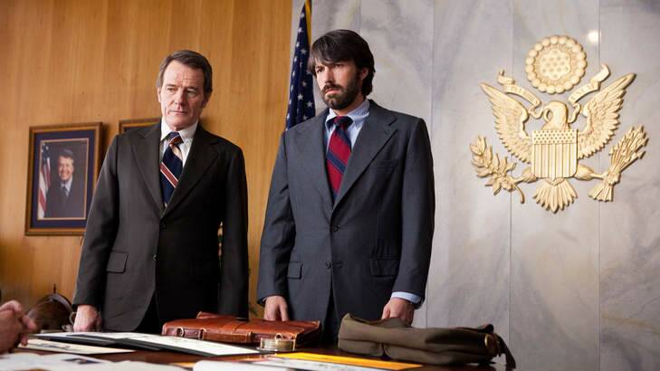 Political contender … Bryan Cranston and Ben Affleck in best-picture favourite<i> Argo</i>.