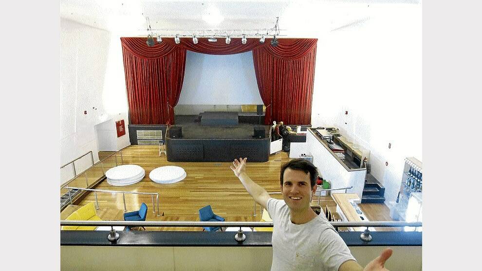 The Cinema co-owner James Simpson shows off Burnie's new music venue.