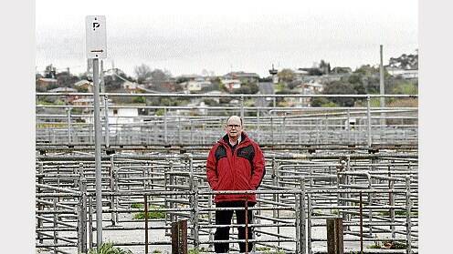 Colin Cook contemplates the future of the Killafaddy saleyards in Launceston. Picture: PETER SANDERS