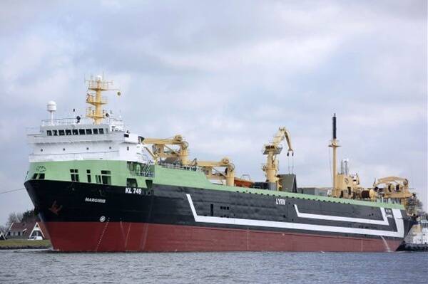The 143-metre ``super trawler'', the FV Margiris, is set to be based in Devonport. 