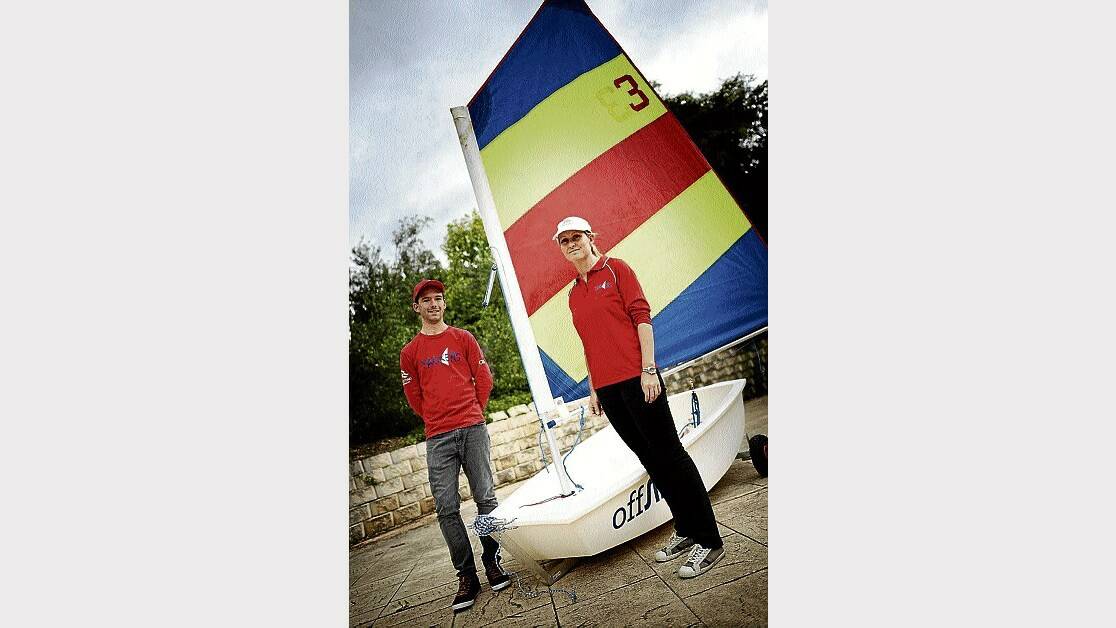 Alex McLean and Julie Binder look forward to teaching youngsters at the Tamar Yacht Club. Picture: SCOTT GELSTON