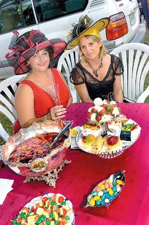 Shelley Rodman and Ann Woodland, of Launceston... not enough punch in the punch! (1/2)