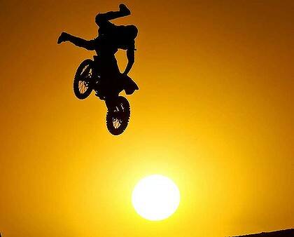High flying stunts ... Robbie Maddison.