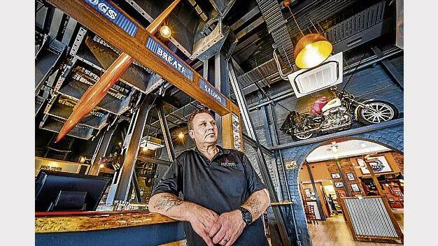 Hog's Breath Cafe franchisee Rod Williams in the recently developed Gasworks site. Picture: PHILLIP BIGGS