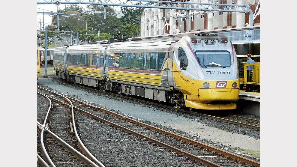 The Tilt Train, used by Queensland Rail, can run at more than 200km/h, but is run at slower speeds.