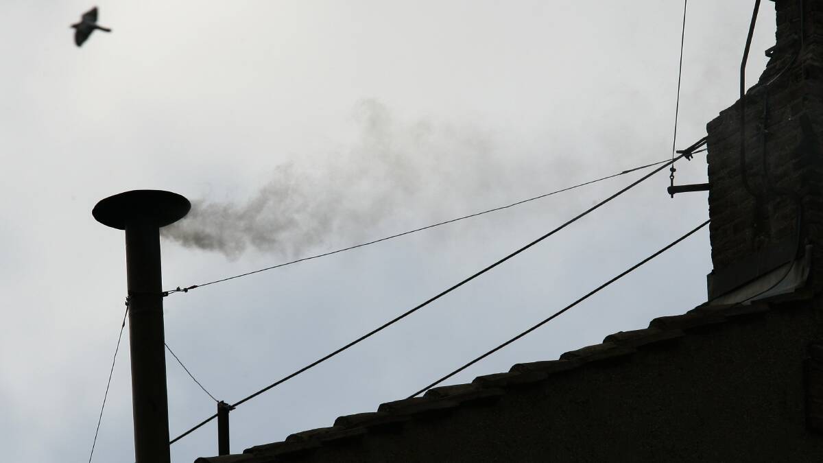 White smoke rises from the chimney above the Sistine Chapel in the Vatican, indicating the election of German Cardinal Joseph Ratzinger as Pope Benedict XVI, in this file picture taken April 19, 2005. Photo: REUTERS