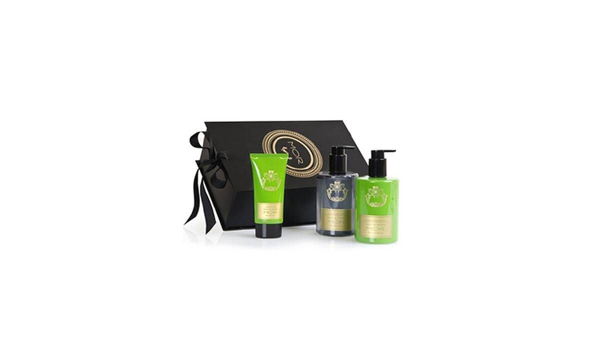 A pamper pack can hit the spot and MOR Cosmetics has a wide range of fragrances to choose from. The Essential Pampering gift box includes body lotion, body wash and hand cream, and comes in varieties such as Honey Nectar, Basil and Grape, Rose Tiger Lily, Neroli Clementine and Black Current Iris. $54.85 from www.morcosmetics.com