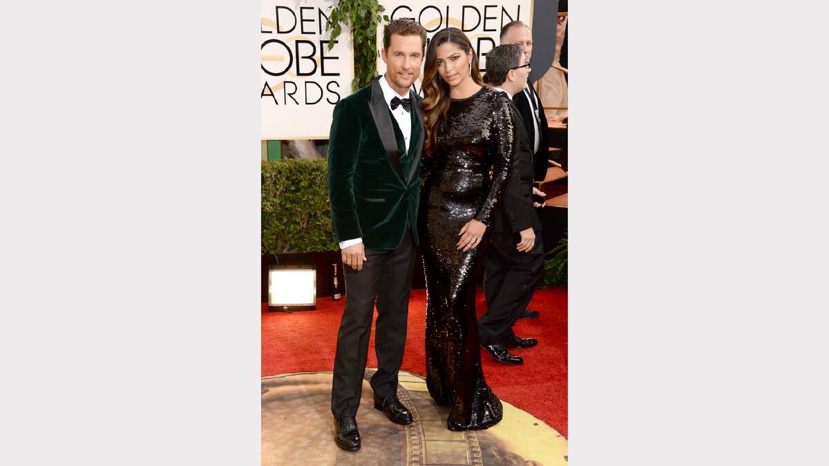 Matthew McConaughey and wife Camila Alves . Picture: Getty Images