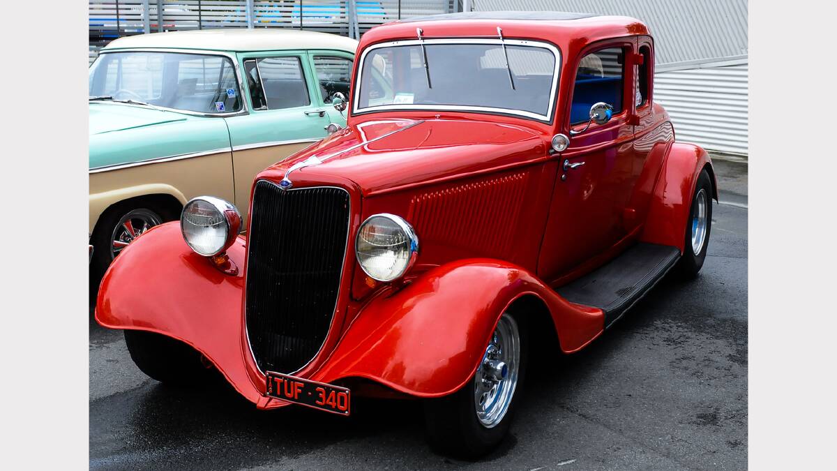 About 70 cars lined the grounds of Aurora Stadium in Launceston for the 24th annual USA Day. Picture: Neil Richardson