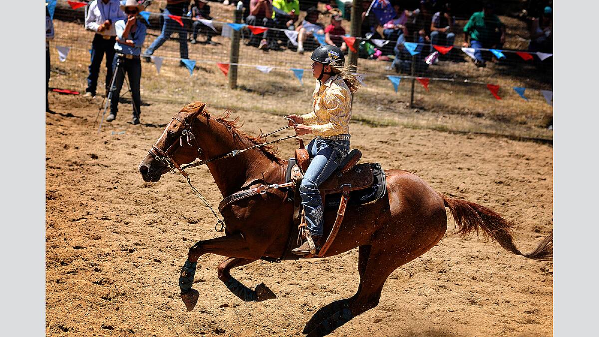 Sunshine and wild rides at the Harveydale Rodeo. Picture: Geoff Robson