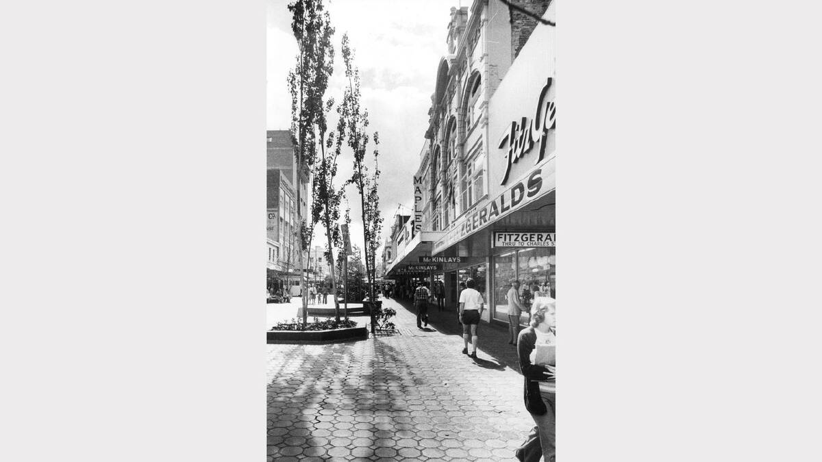 The Brisbane Street Mall. October 13, 1975.