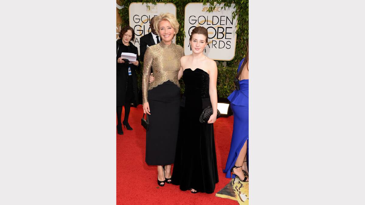 Emma Thompson and daughter Gaia Romilly Wise. Picture: Getty Images