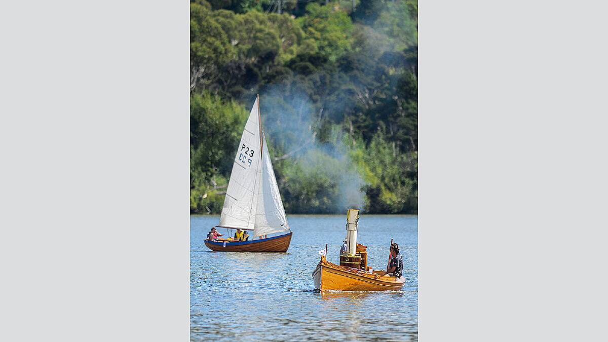 Vessels galore from the Wooden Boat Festival, held at The Seaport in Launceston. Picture: Phillip Biggs