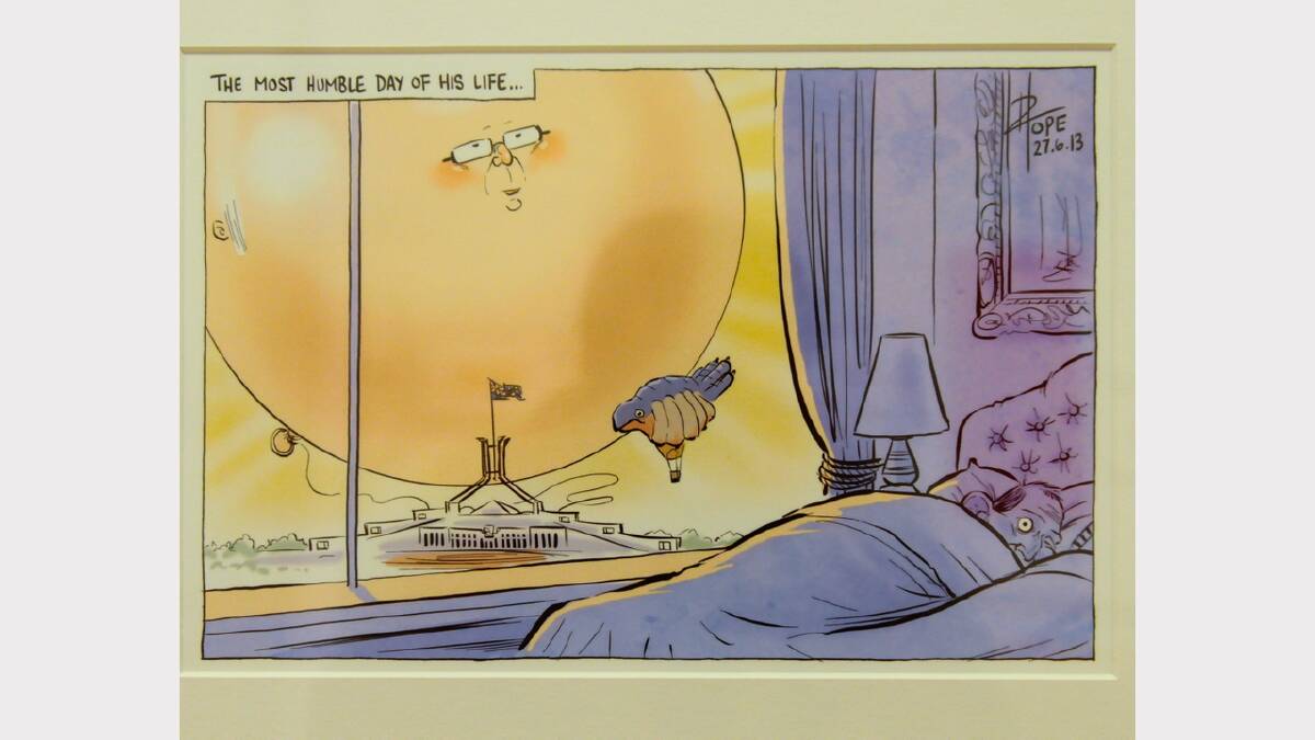 Cartoons from the Behind the Lines exhibition, now showing at QVMAG Royal Park. Picture: Neil Richardson